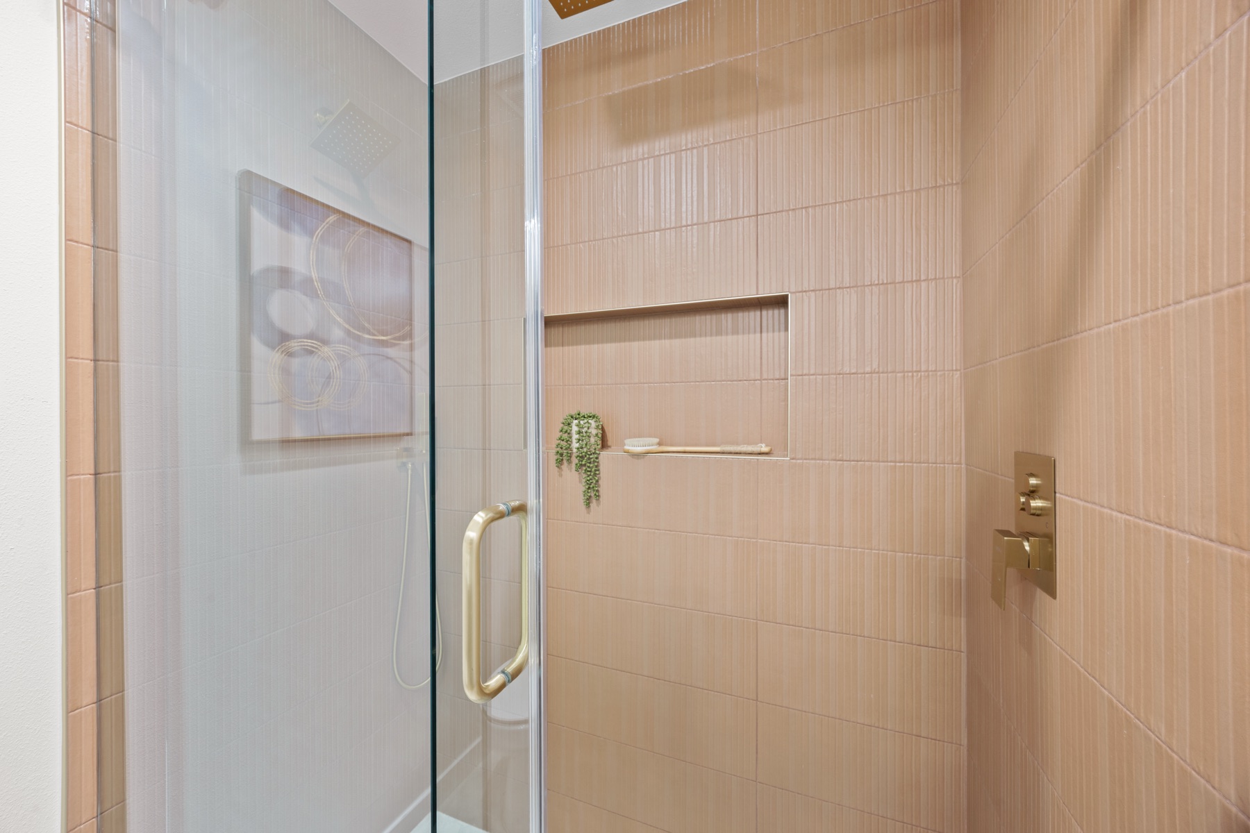Highland Property Staging install — Paisano primary bath