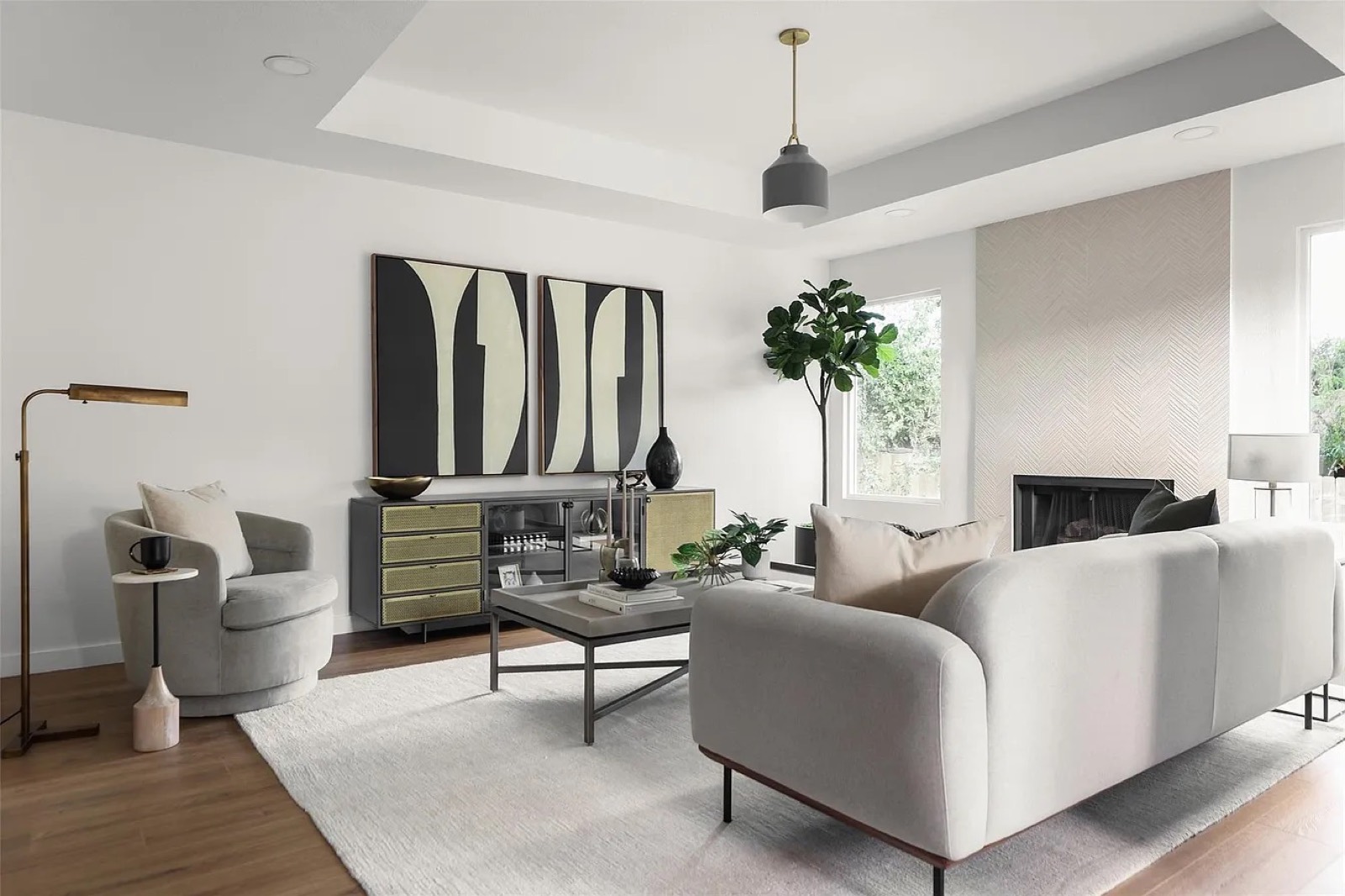 Partial staging of key rooms